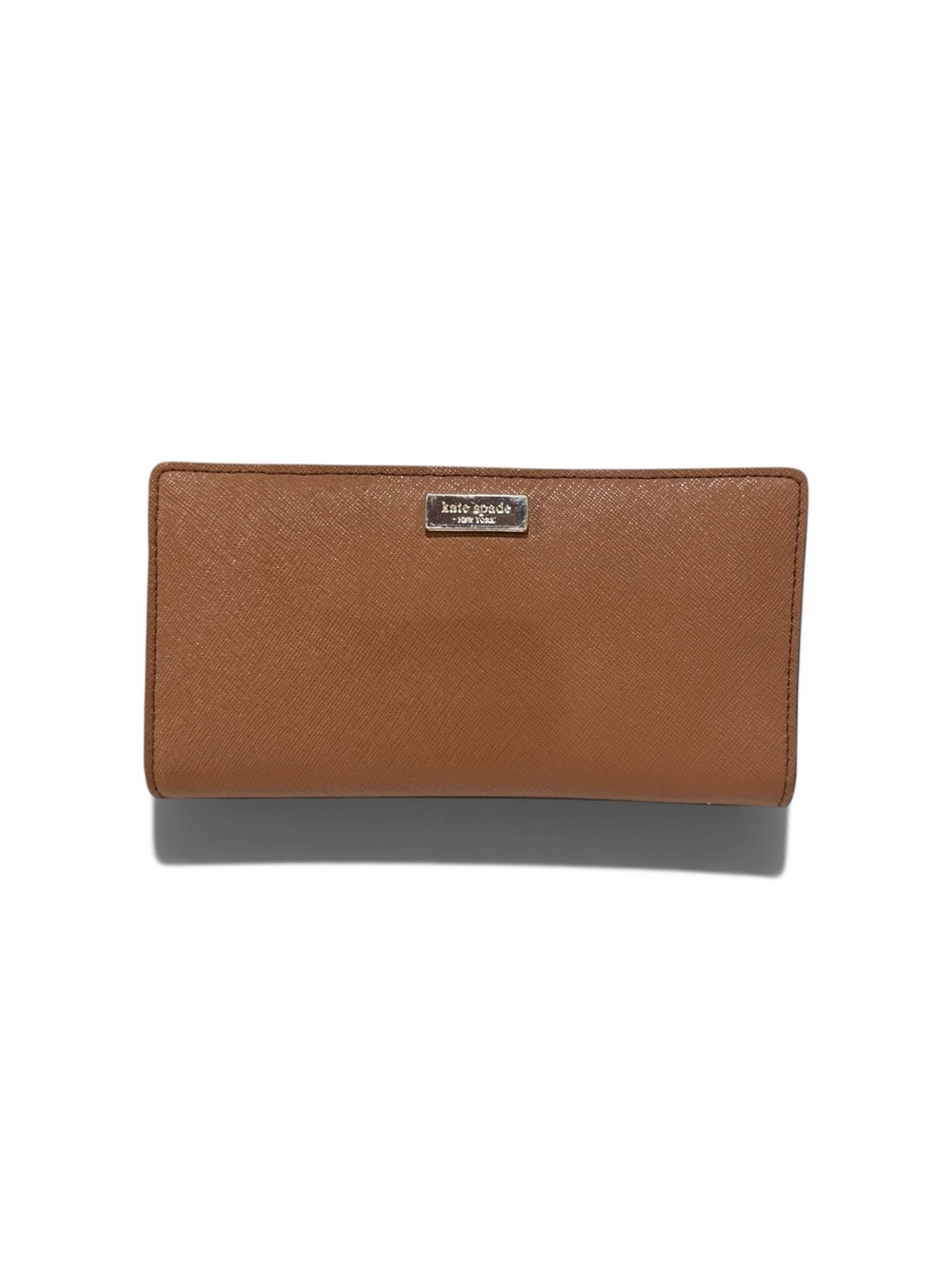Pre-loved Kate Spade Brown Saffiano Leather Continental Wallet